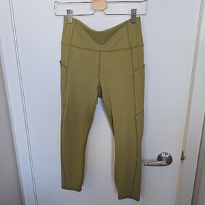 Fabletics Olive Leggings with Side Pockets